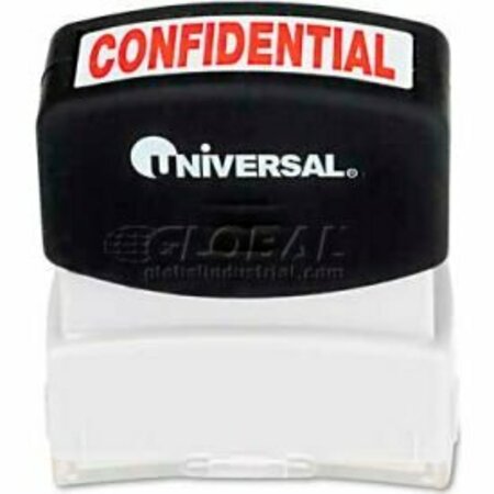 UNIVERSAL Universal Message Stamp, CONFIDENTIAL, Pre-Inked/Re-Inkable, Red UNV10046***